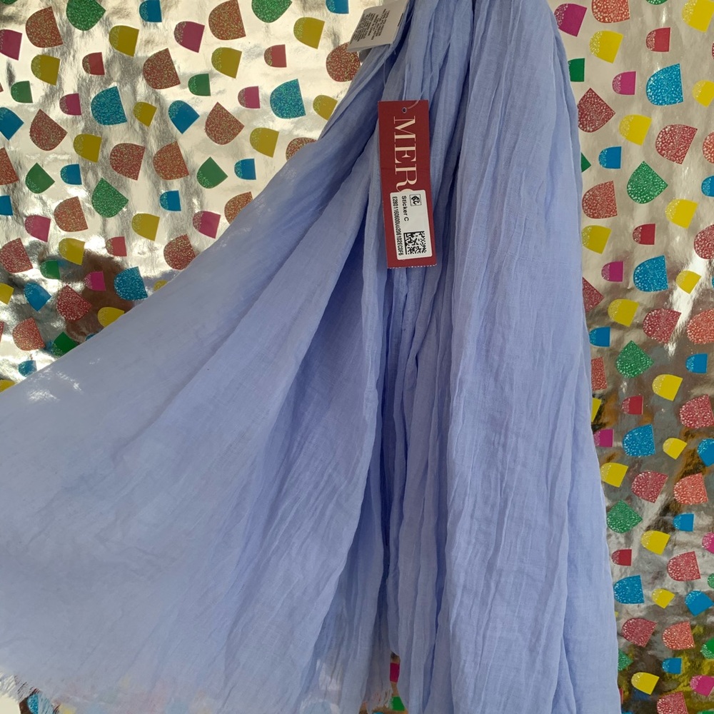 🧣 Fashion Twinkling Blue scarf 🧣 - Picture 2 of 5